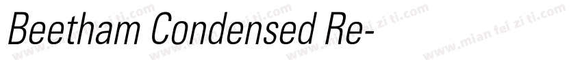 Beetham Condensed Re字体转换